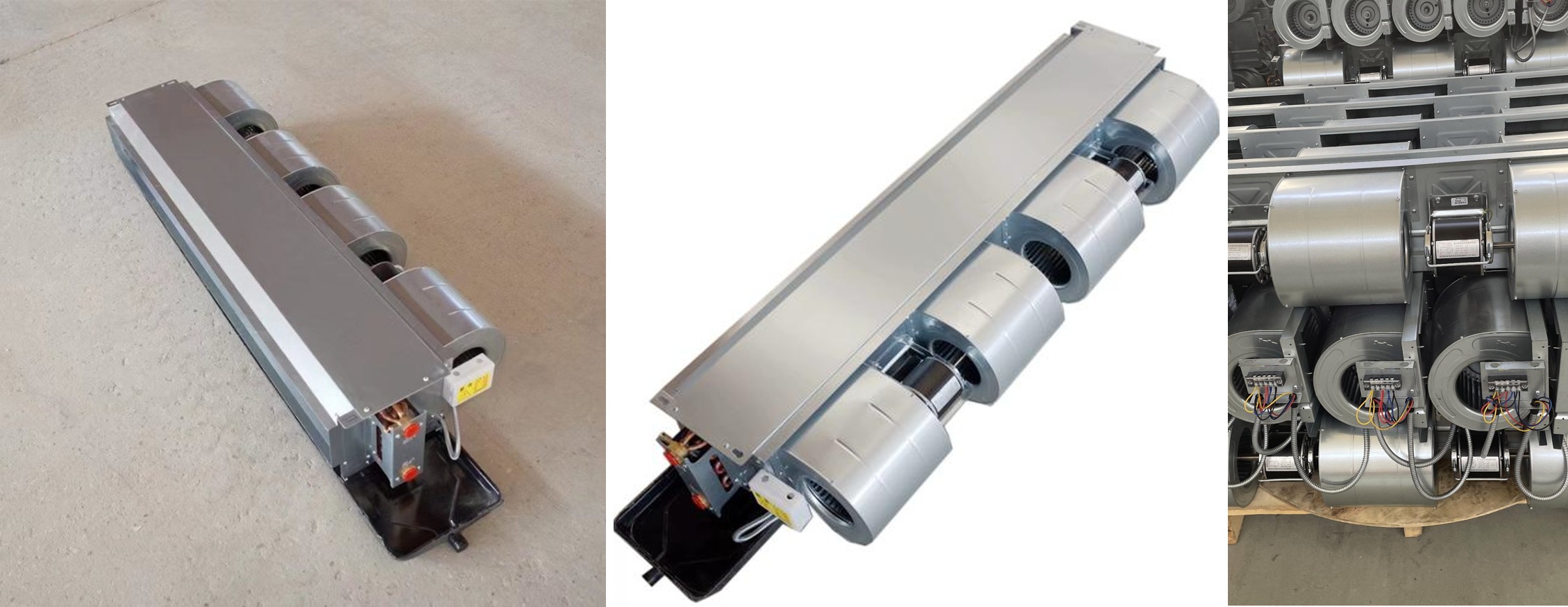 ชุดคอยล์พัดลมติดเพดานแนวนอน