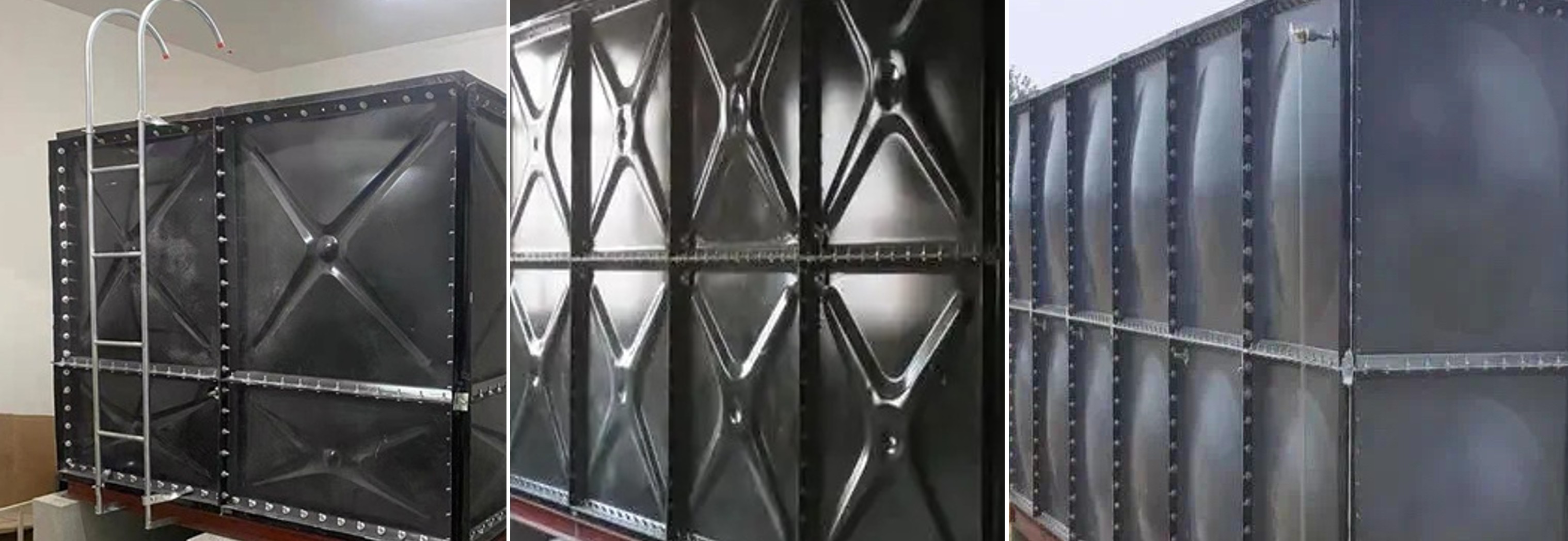 ขายถังเก็บน้ำเคลือบอีนาเมลทรงลูกบาศก์อุตสาหกรรม