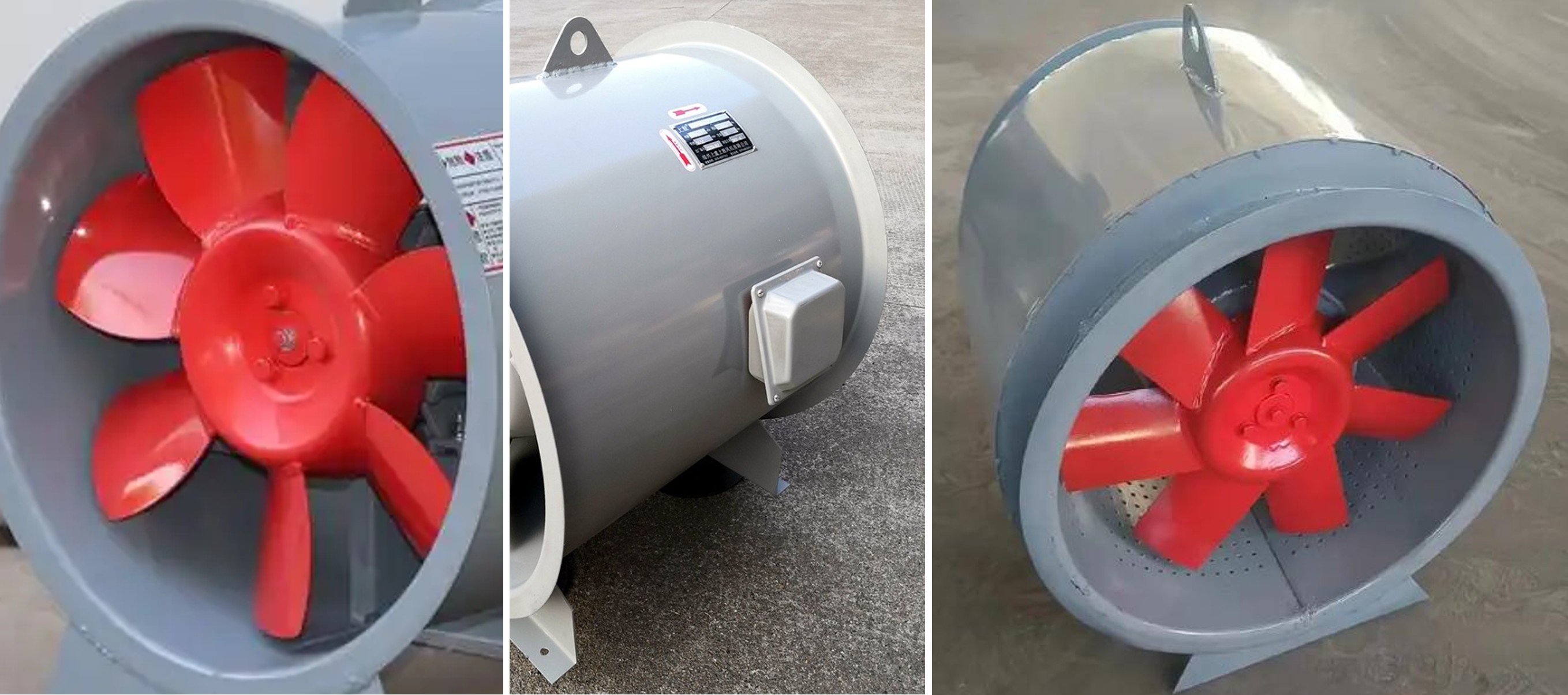 พัดลมแบบผสมป้องกันการระเบิดสำหรับอุตสาหกรรม