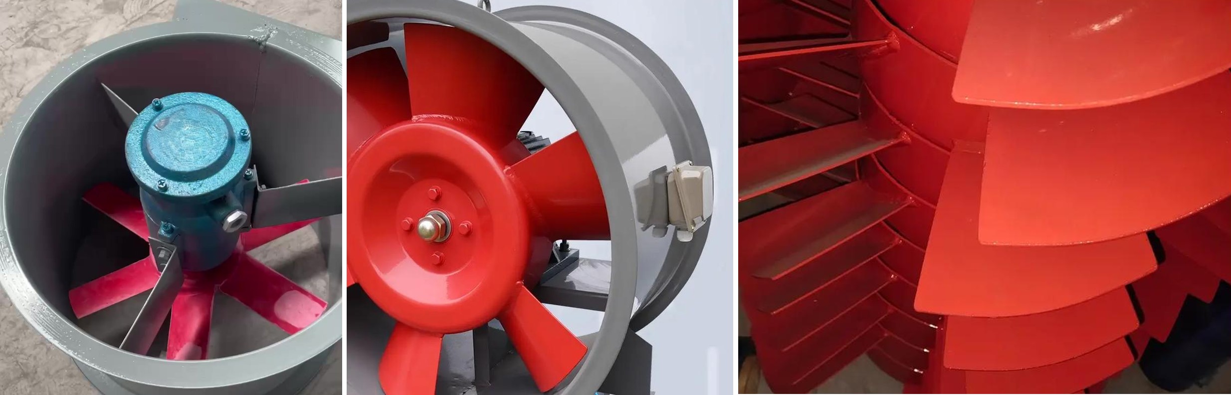 Өнеркәсіптік жарылысқа төзімді осьтік ағынды желдеткіш