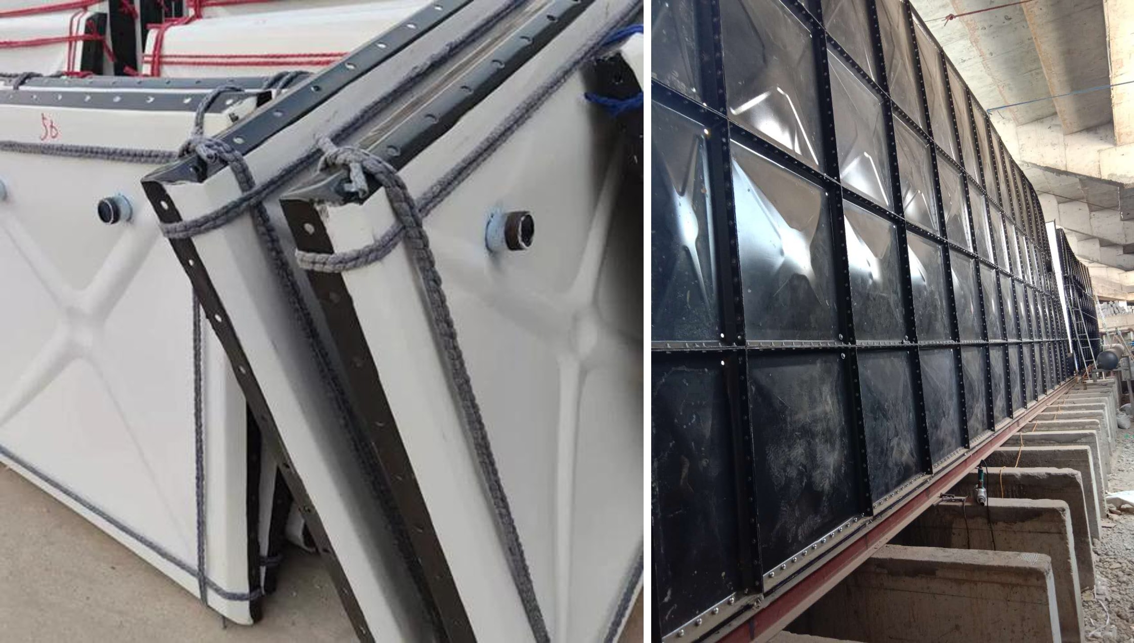 ขายถังเก็บน้ำเคลือบอีนาเมลทรงลูกบาศก์