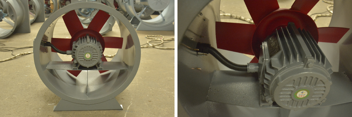 พัดลมระบายอากาศแบบผสมประสิทธิภาพสูง