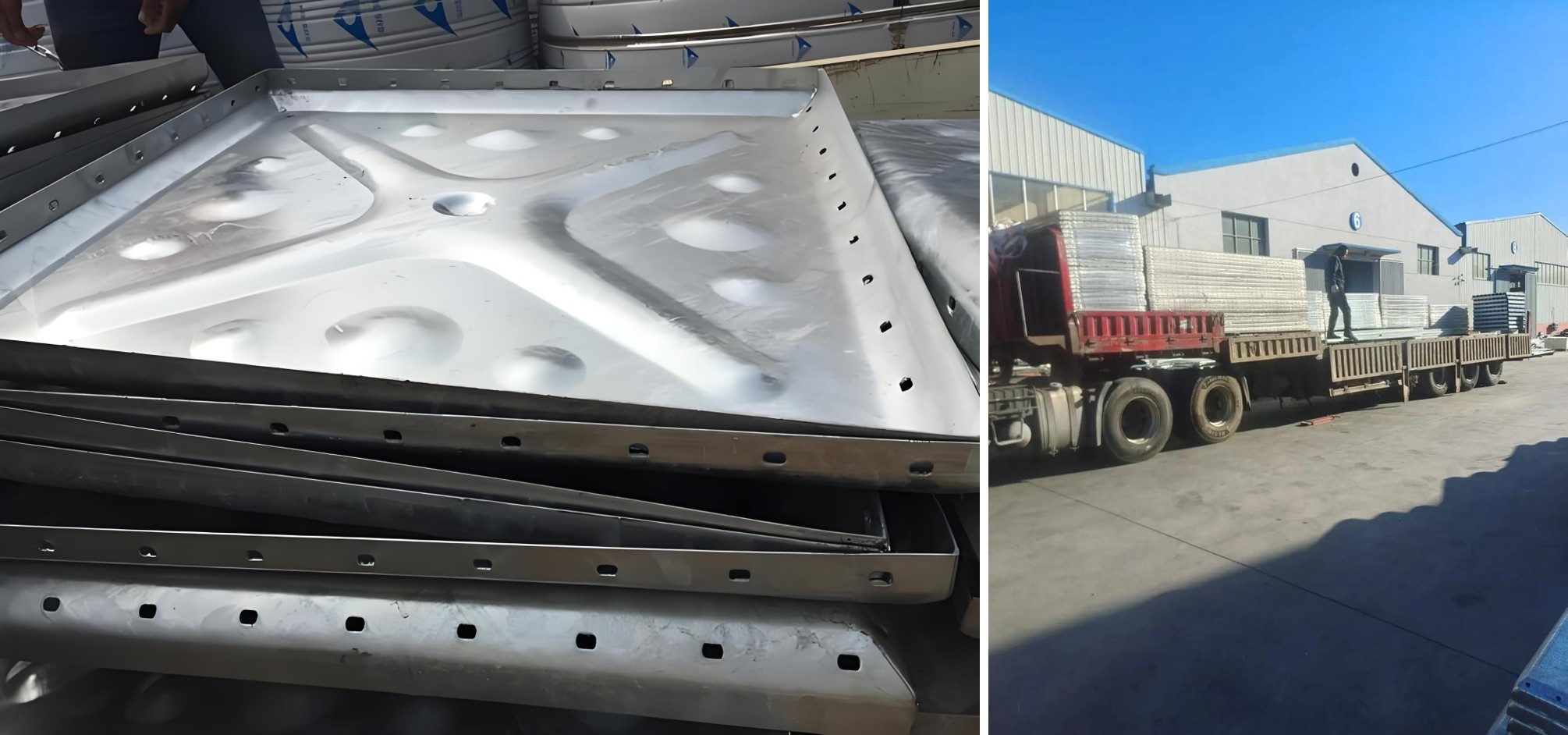 Réservoir d'eau cubique en acier galvanisé à vendre