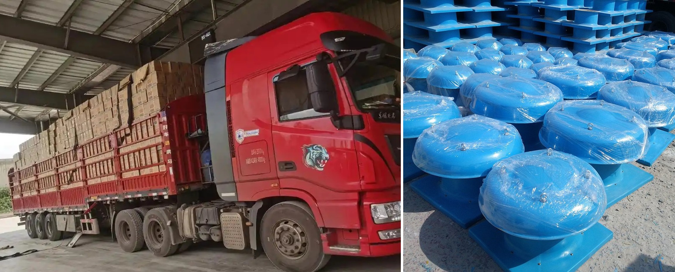 Quạt hướng trục trên mái