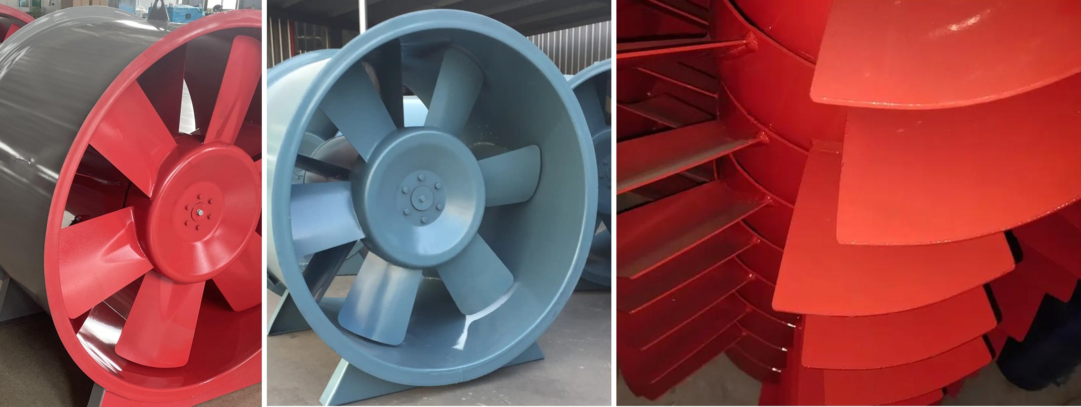 พัดลมดูดอากาศเสียแบบแกนหมุนสำหรับอุตสาหกรรม