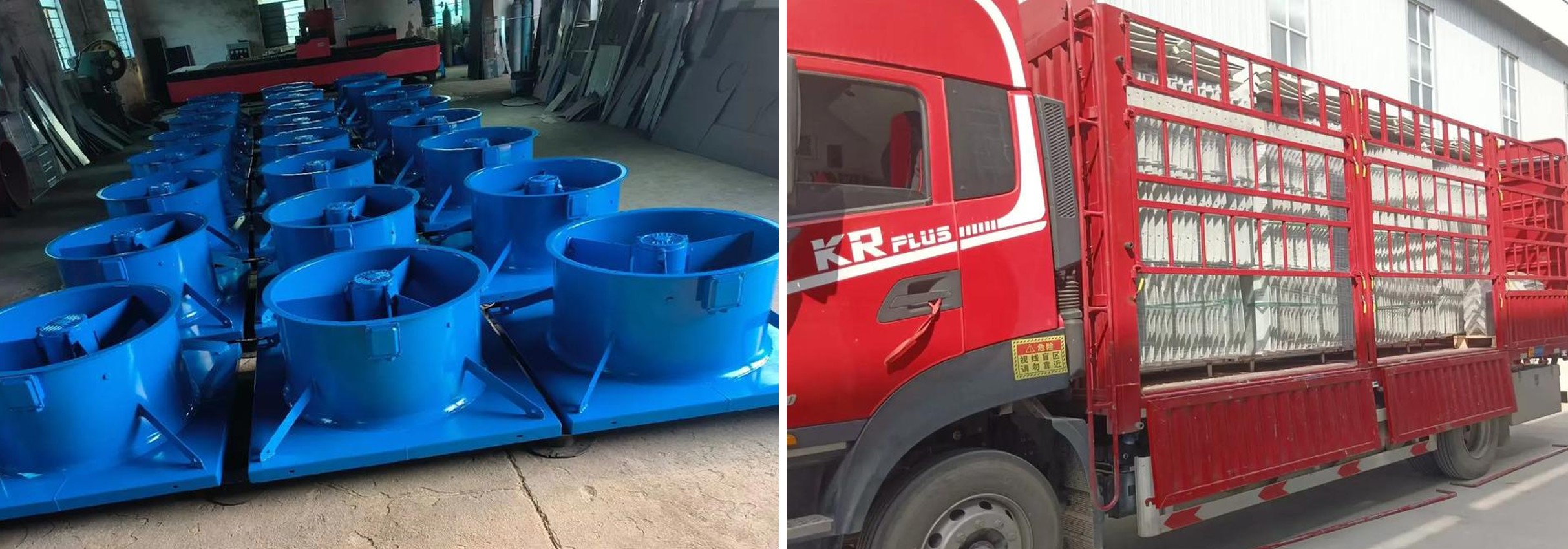 พัดลมดูดอากาศตามแนวแกนบนหลังคา