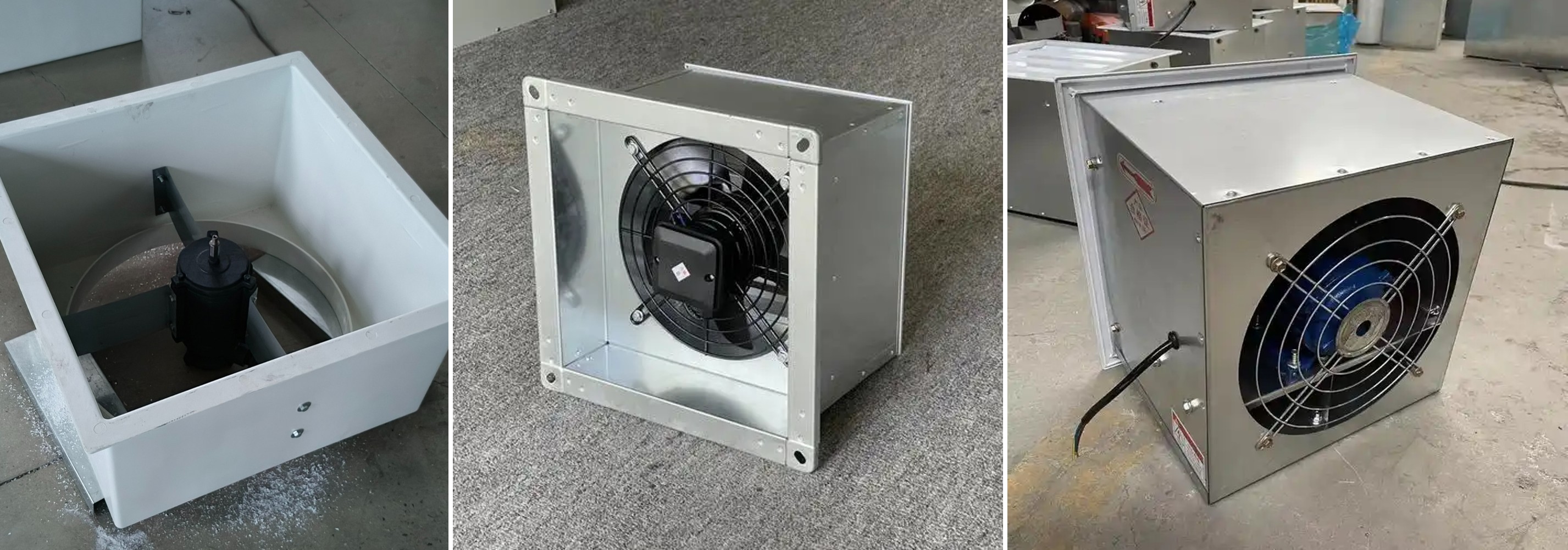 พัดลมไหลตามแนวแกนของผนัง