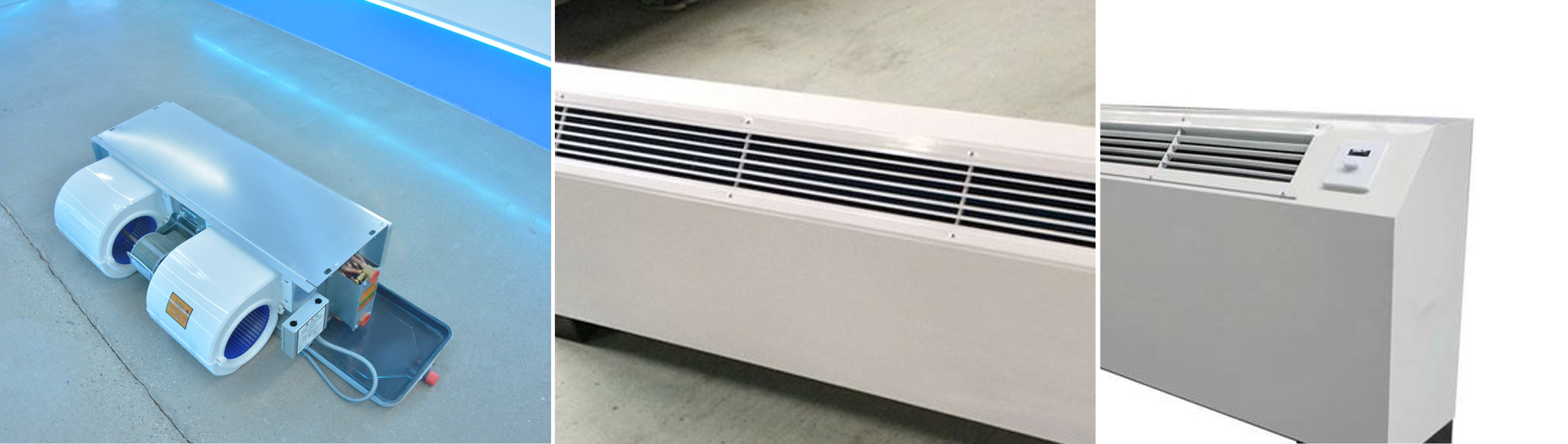 Unidad de bobina de ventilador de suelo