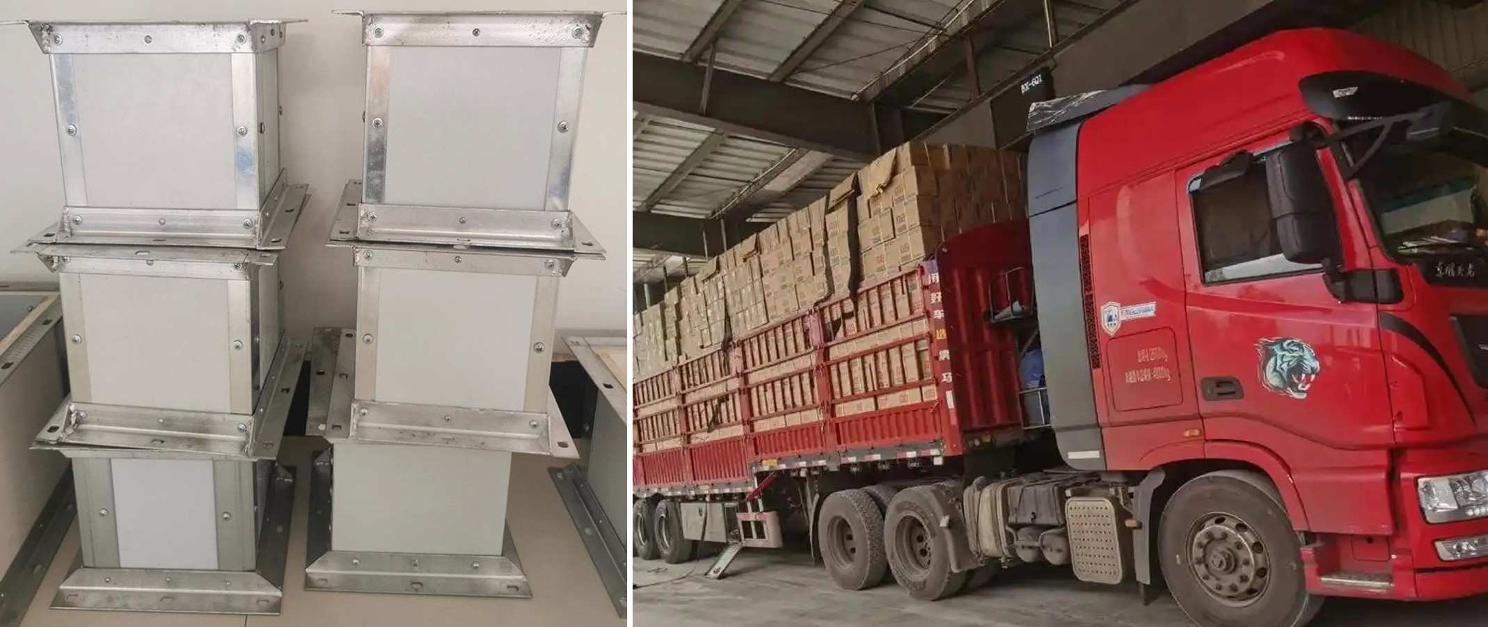 Conductos cuadrados ignífugos